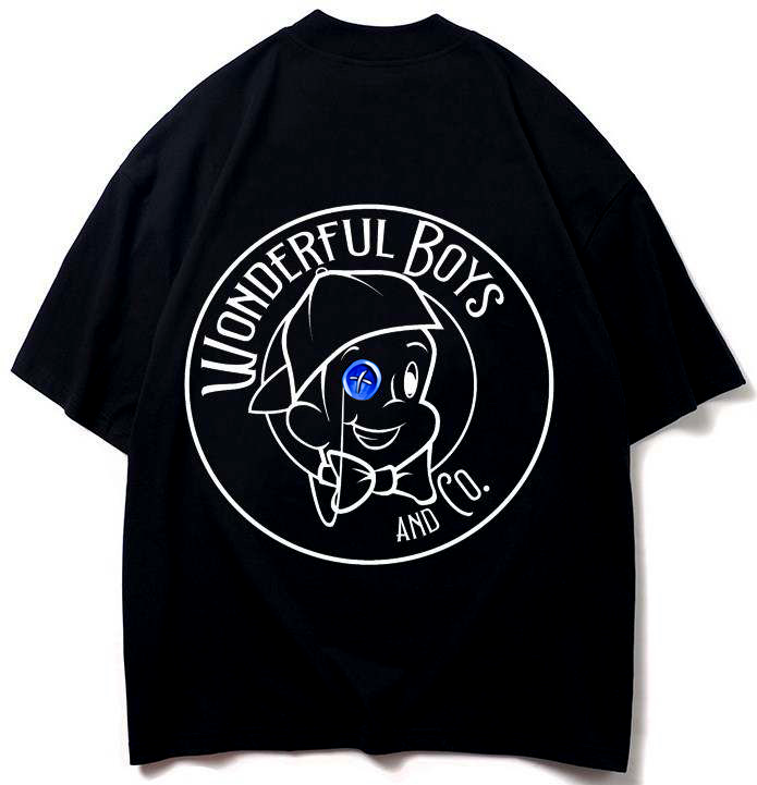 classic logo black tee