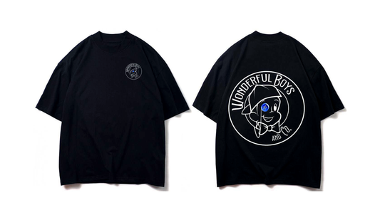 classic logo black tee