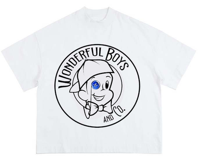 classic logo white tee
