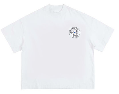 classic logo white tee